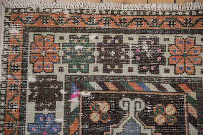 2.5x5 Vintage Distressed Oushak Rug Runner by Old New House® - product image 4 for Resin Society