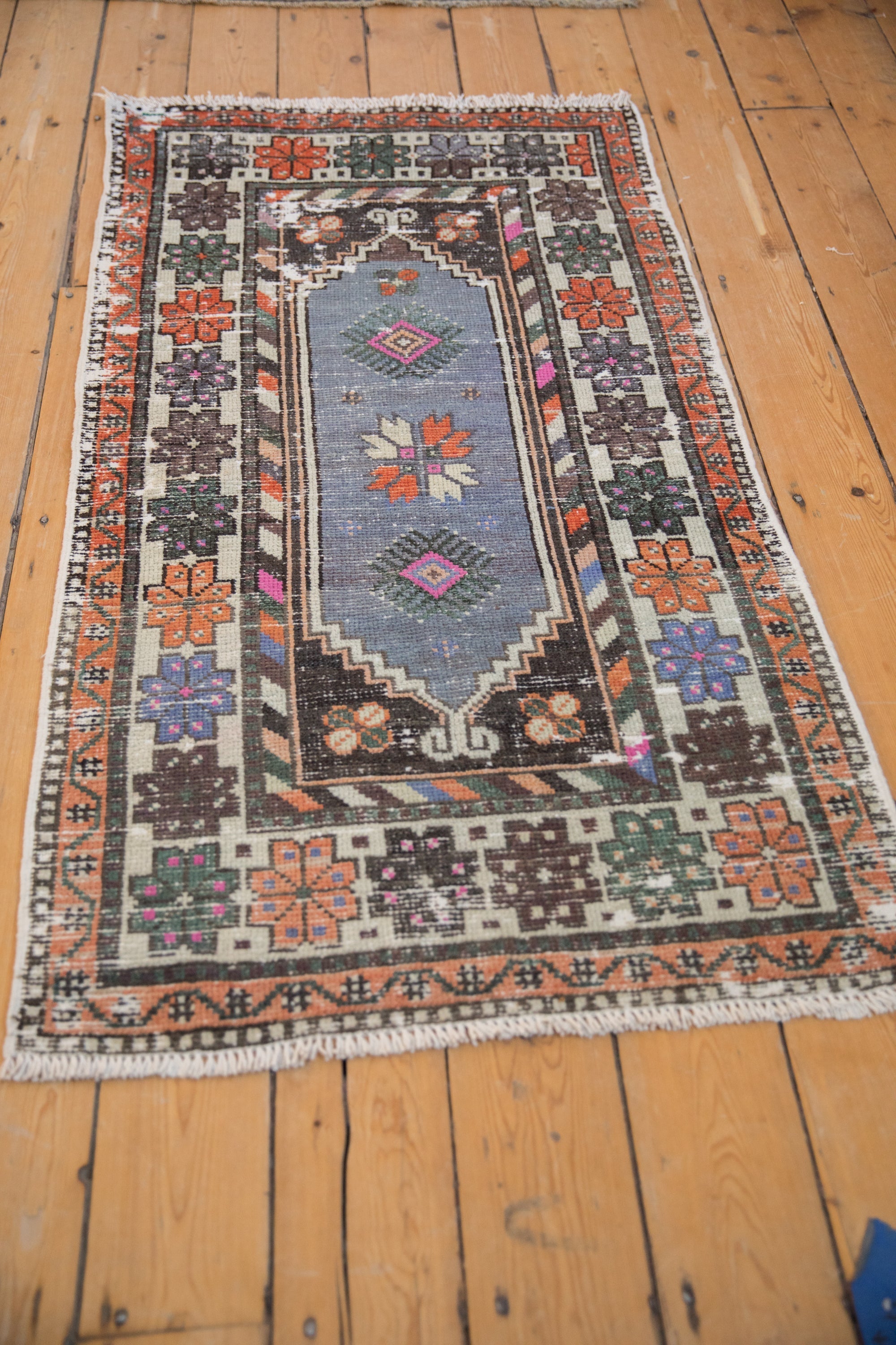 2.5x5 Vintage Distressed Oushak Rug Runner by Old New House® - product image 5 for Resin Society