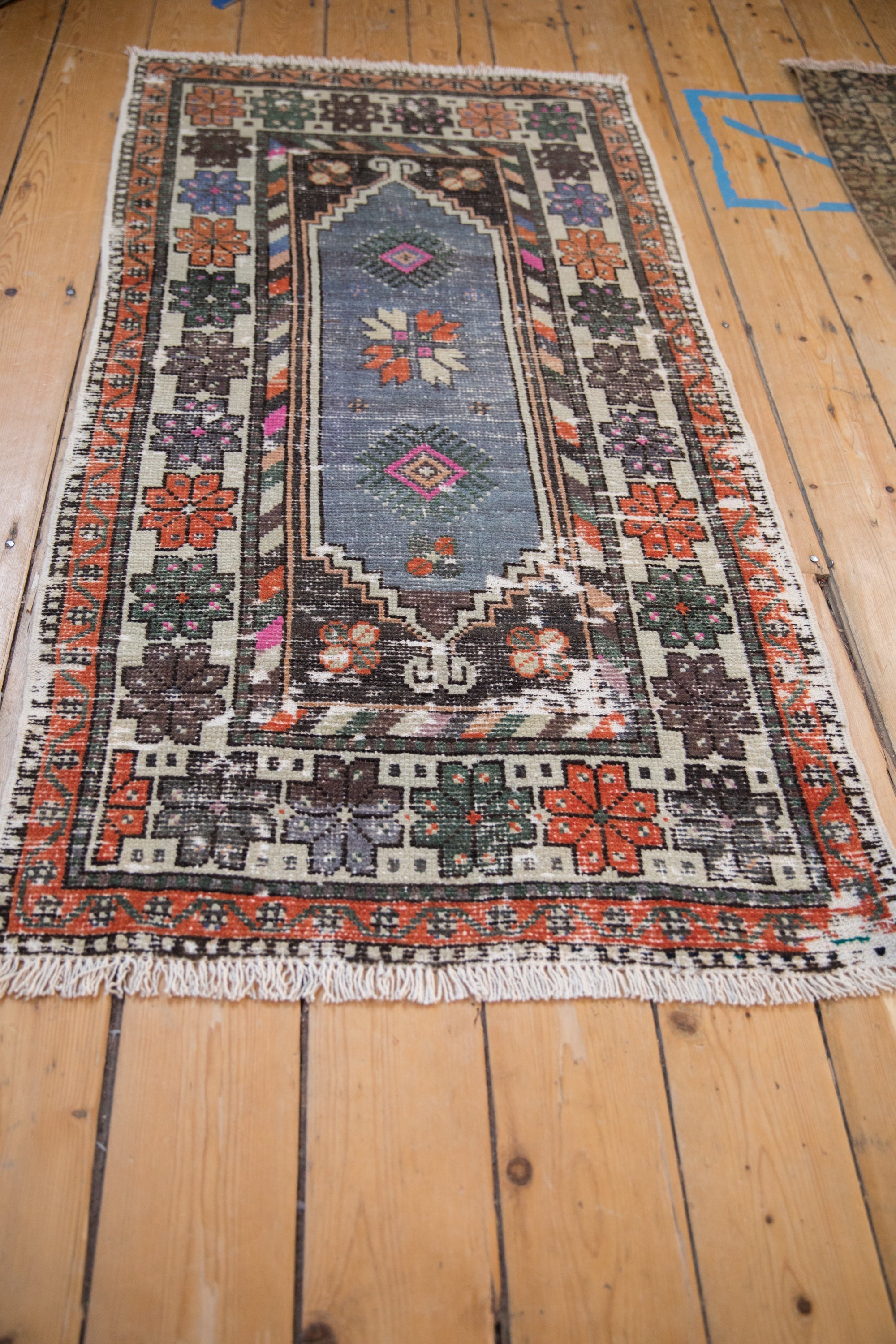 2.5x5 Vintage Distressed Oushak Rug Runner by Old New House® - product image 7 for Resin Society