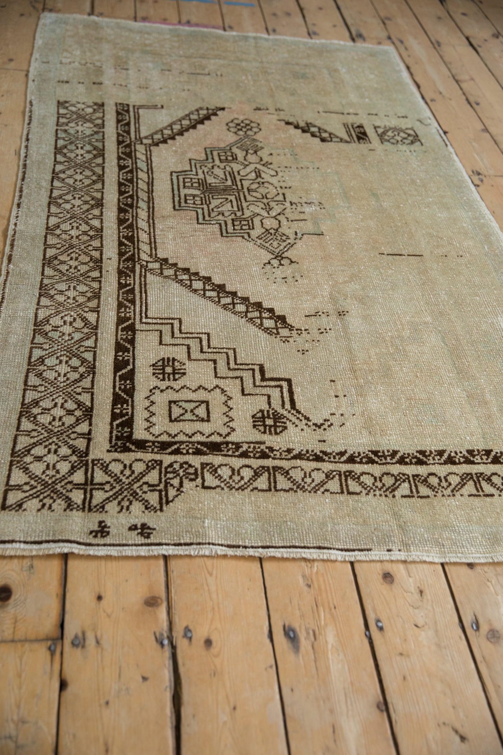 3.5x6.5 Vintage Distressed Oushak Rug