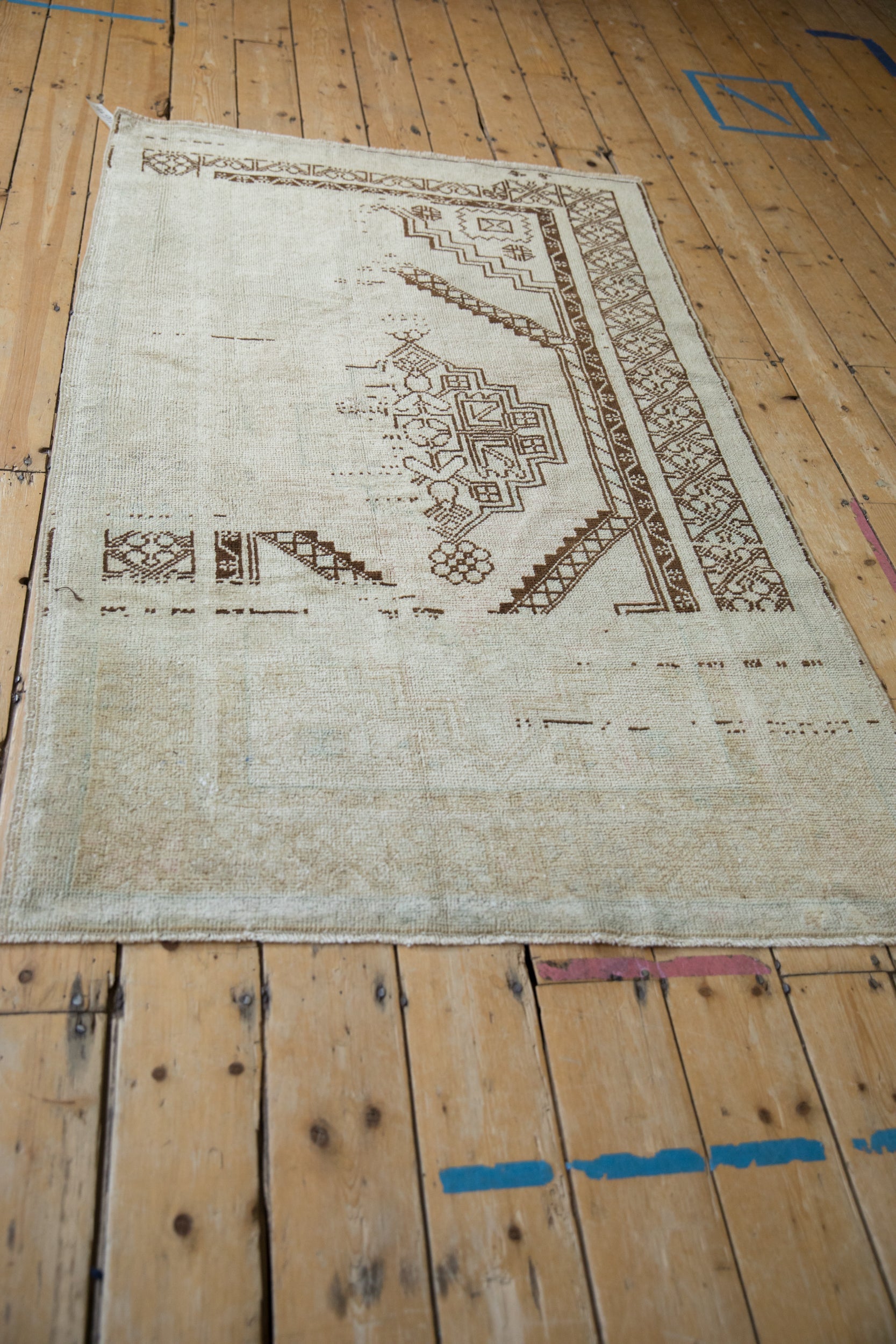3.5x6.5 Vintage Distressed Oushak Rug