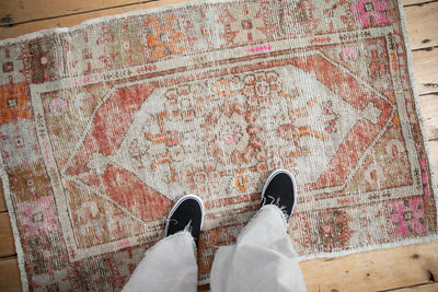 2.5x4 Vintage Distressed Oushak Rug by Old New House® - product image 2 for Resin Society