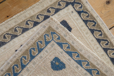 2x2 Vintage Distressed Oushak Square Rug Mat