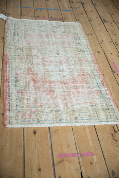 2.5x4 Vintage Distressed Oushak Rug
