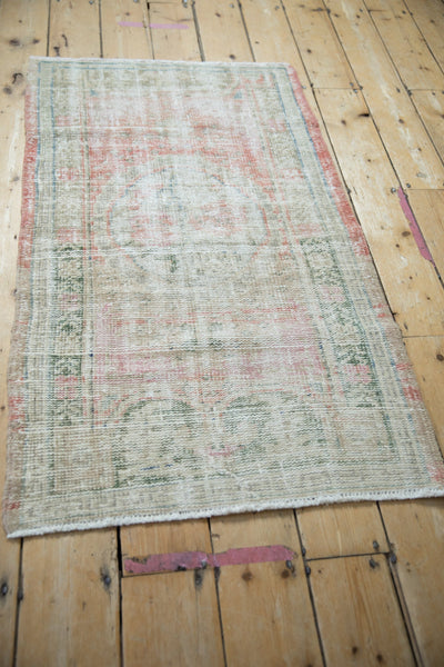 2.5x4 Vintage Distressed Oushak Rug