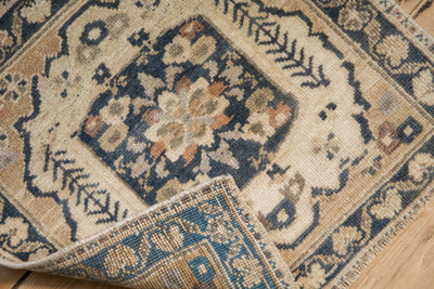 2x2 Vintage Distressed Oushak Square Rug Mat
