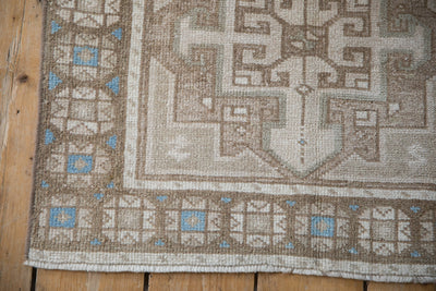 2x2.5 Vintage Distressed Oushak Square Rug Mat