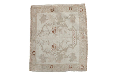 1.5x2 Vintage Distressed Oushak Square Rug Mat
