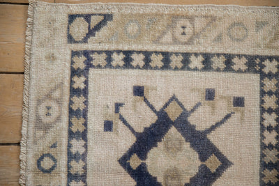 2x2 Vintage Distressed Oushak Square Rug Mat