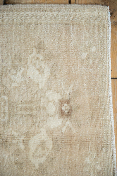 1x1.5 Vintage Distressed Bag Face Oushak Square Rug Mat