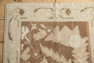 2x2.5 Vintage Distressed Oushak Square Rug Mat