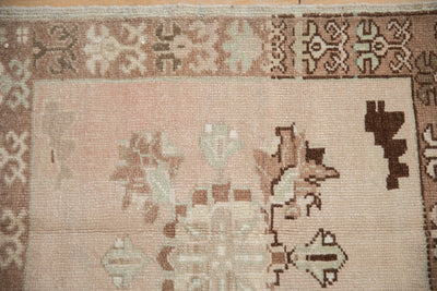 2.5x2.5 Vintage Distressed Oushak Square Rug Mat
