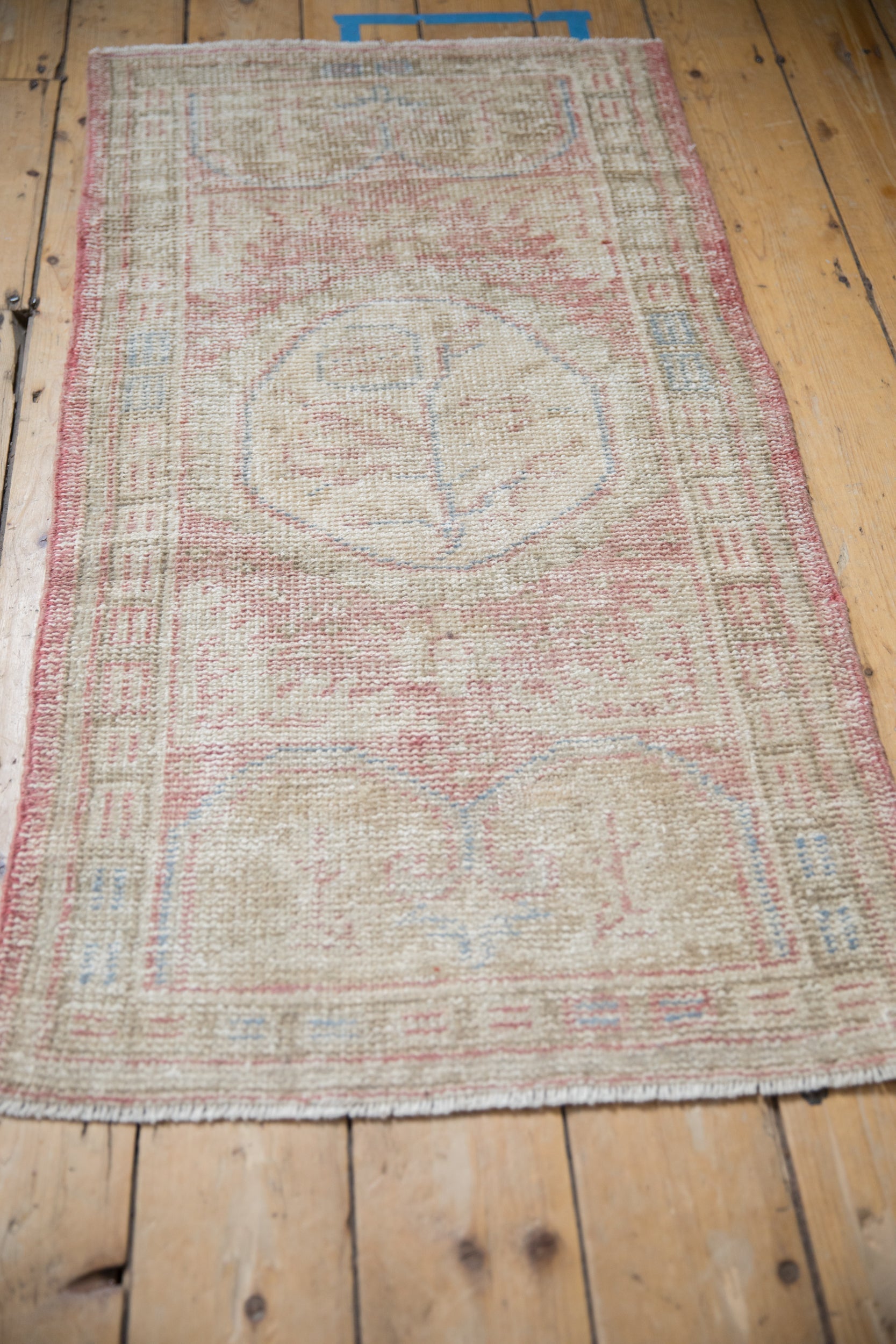 2x4.5 Vintage Distressed Oushak Rug Runner