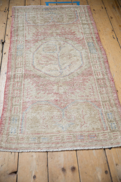 2x4.5 Vintage Distressed Oushak Rug Runner
