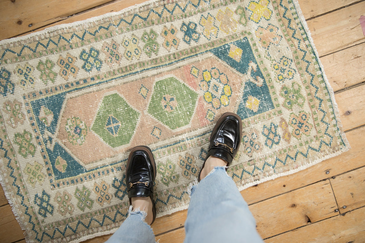 2.5x4 Vintage Distressed Oushak Rug by Old New House® - product image 2 for Resin Society