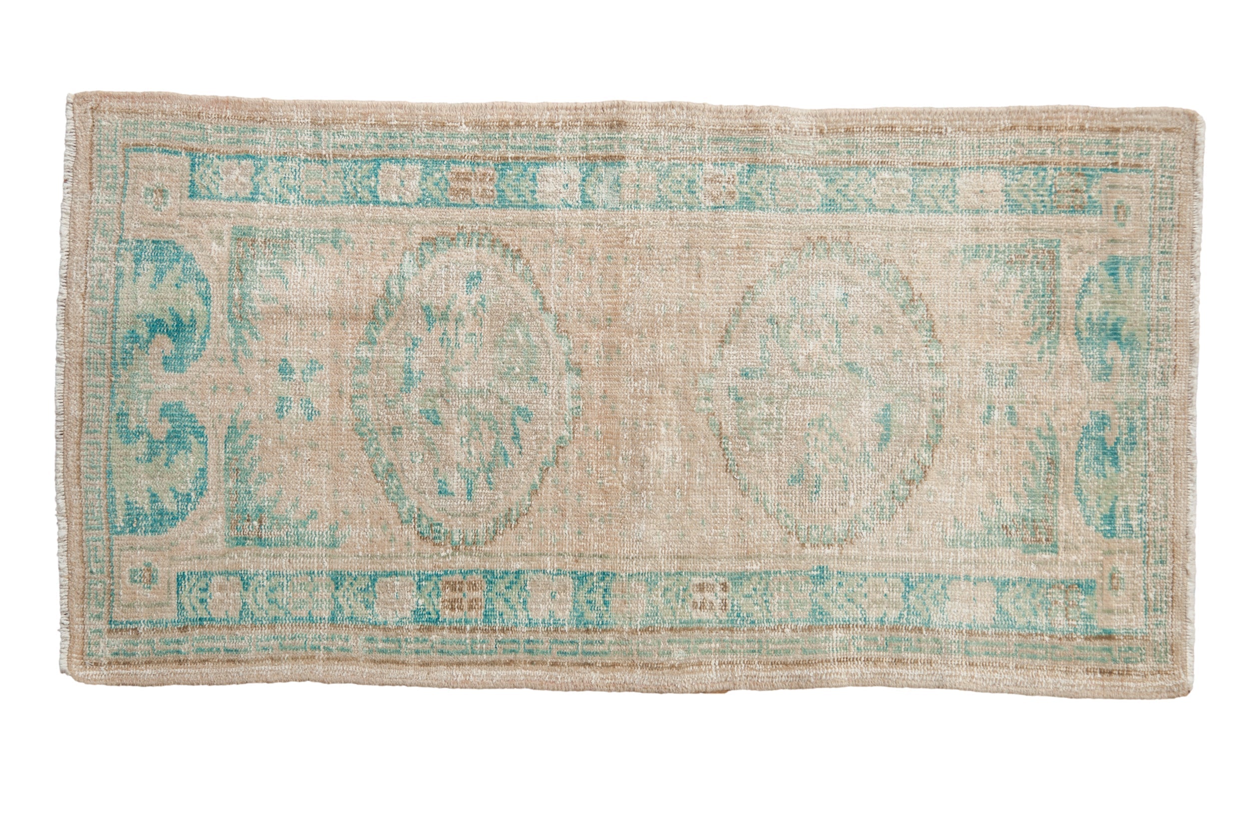 2.5x5 Vintage Distressed Oushak Rug Runner