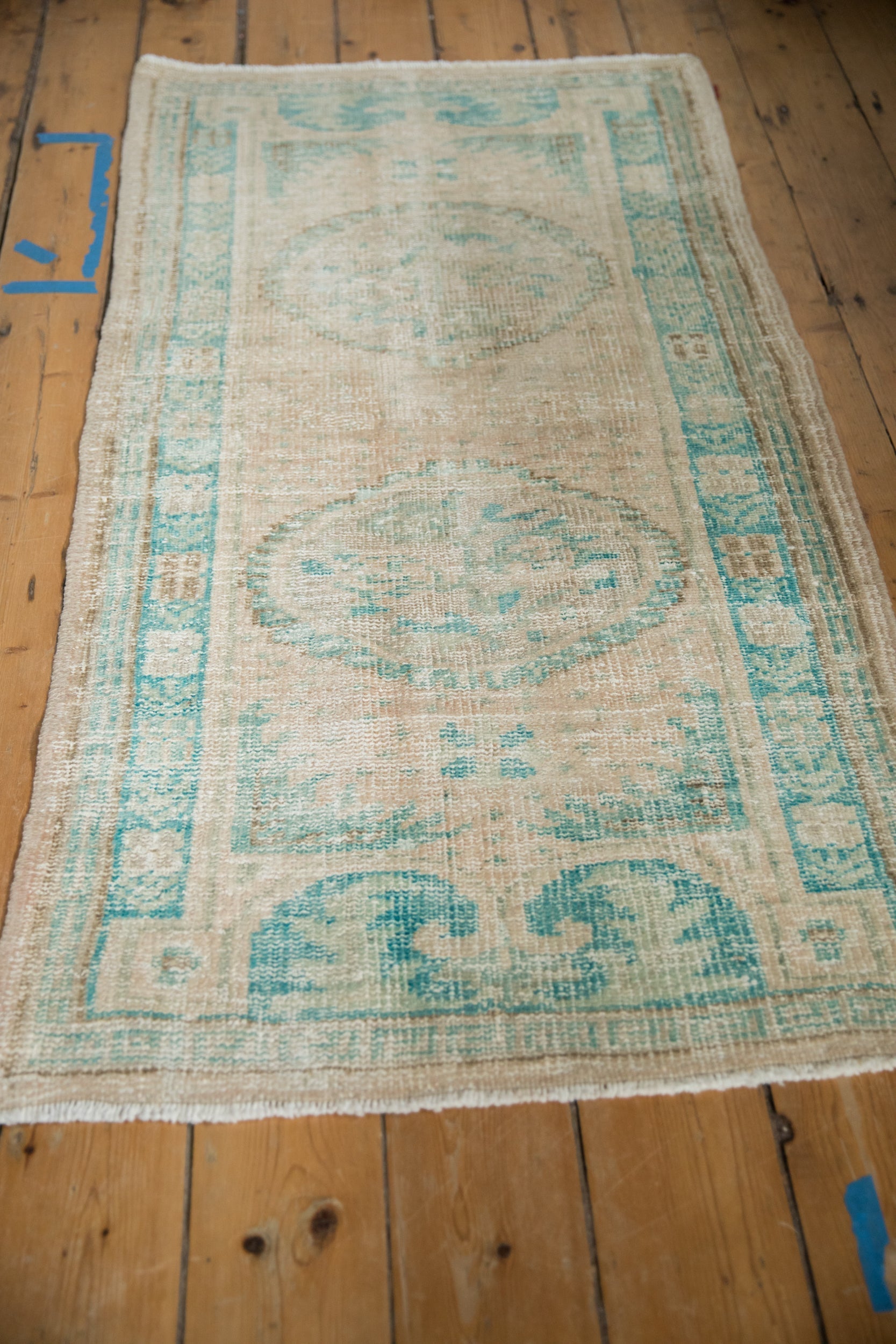 2.5x5 Vintage Distressed Oushak Rug Runner