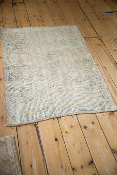 3x3.5 Vintage Distressed Oushak Square Rug