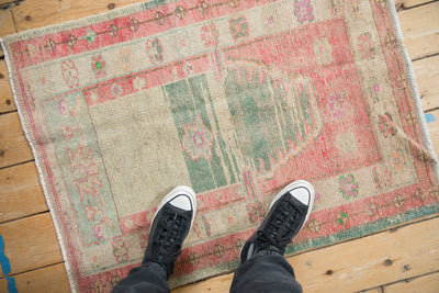 2.5x3.5 Vintage Distressed Oushak Rug