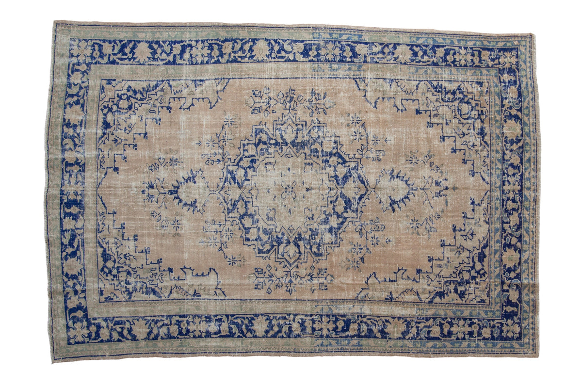 6.5x9.5 Vintage Distressed Oushak Carpet by Old New House® - main product image for Resin Society