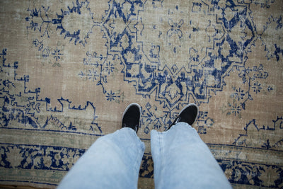 6.5x9.5 Vintage Distressed Oushak Carpet by Old New House® - product image 2 for Resin Society