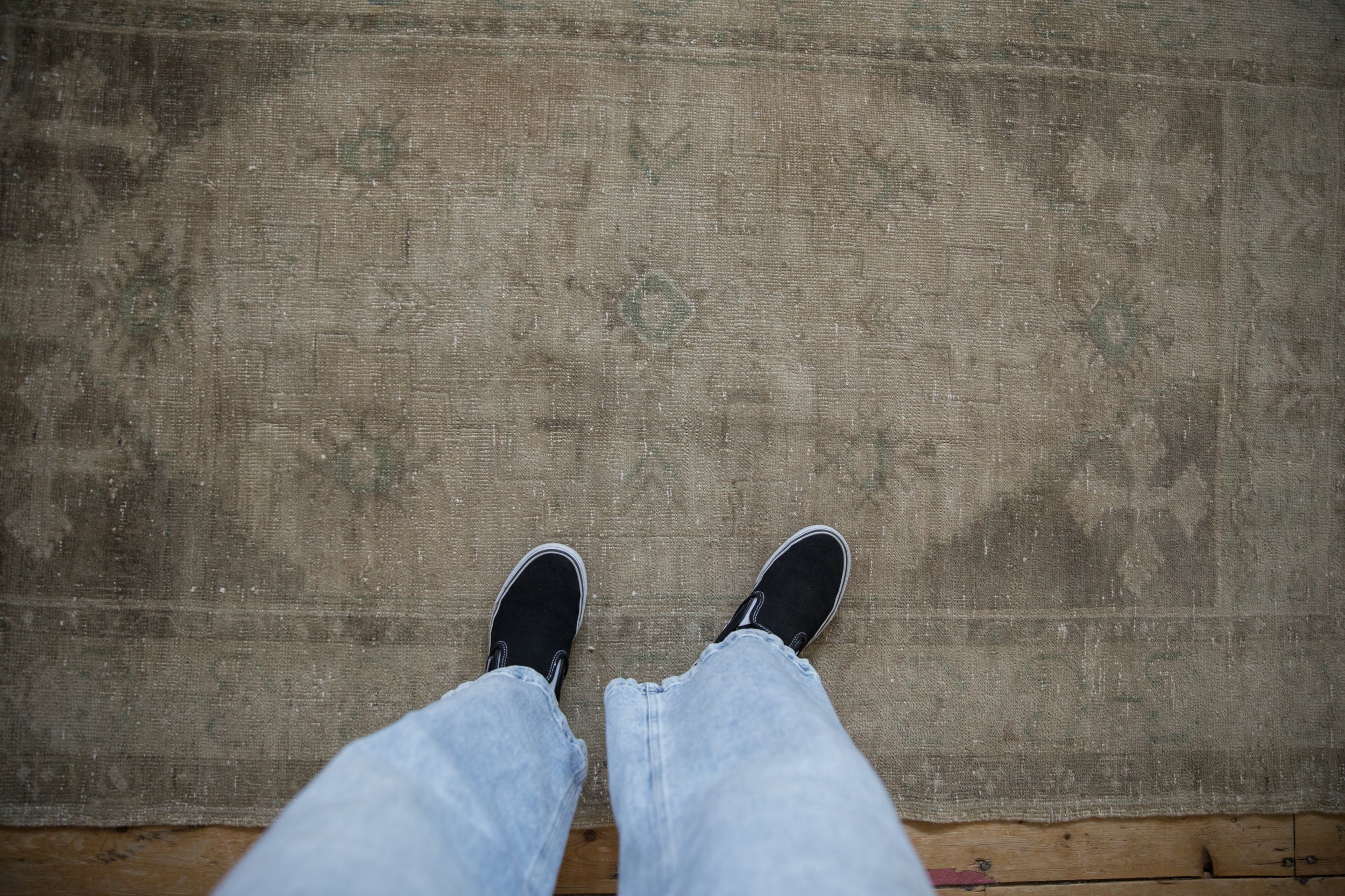4x7.5 Vintage Distressed Oushak Rug by Old New House® - product image 2 for Resin Society