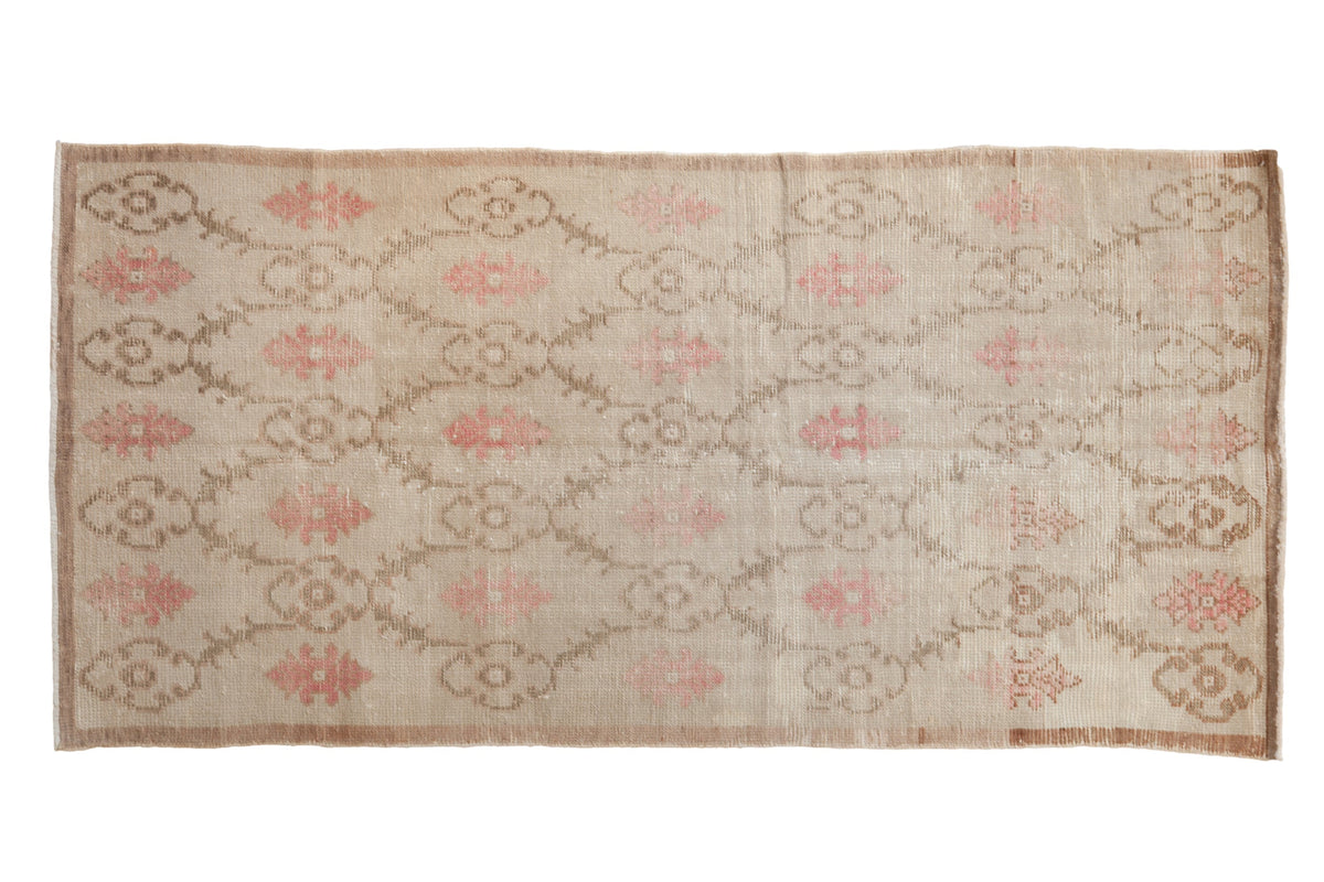 3x6.5 Vintage Distressed Oushak Rug Runner by Old New House® - main product image for Resin Society