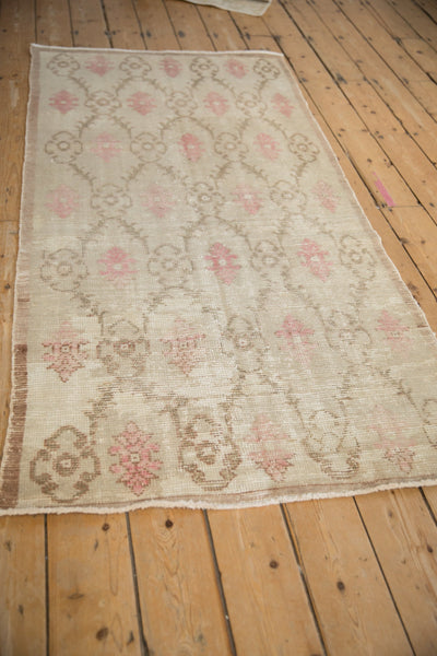 3x6.5 Vintage Distressed Oushak Rug Runner by Old New House® - product image 4 for Resin Society