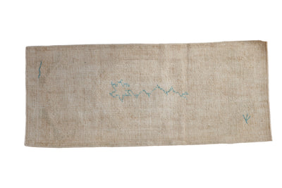 2x4.5 Vintage Distressed Oushak Rug Runner