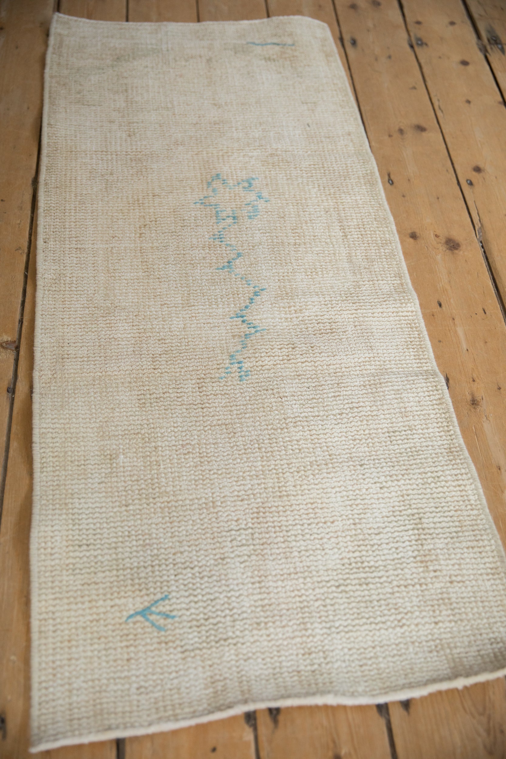 2x4.5 Vintage Distressed Oushak Rug Runner