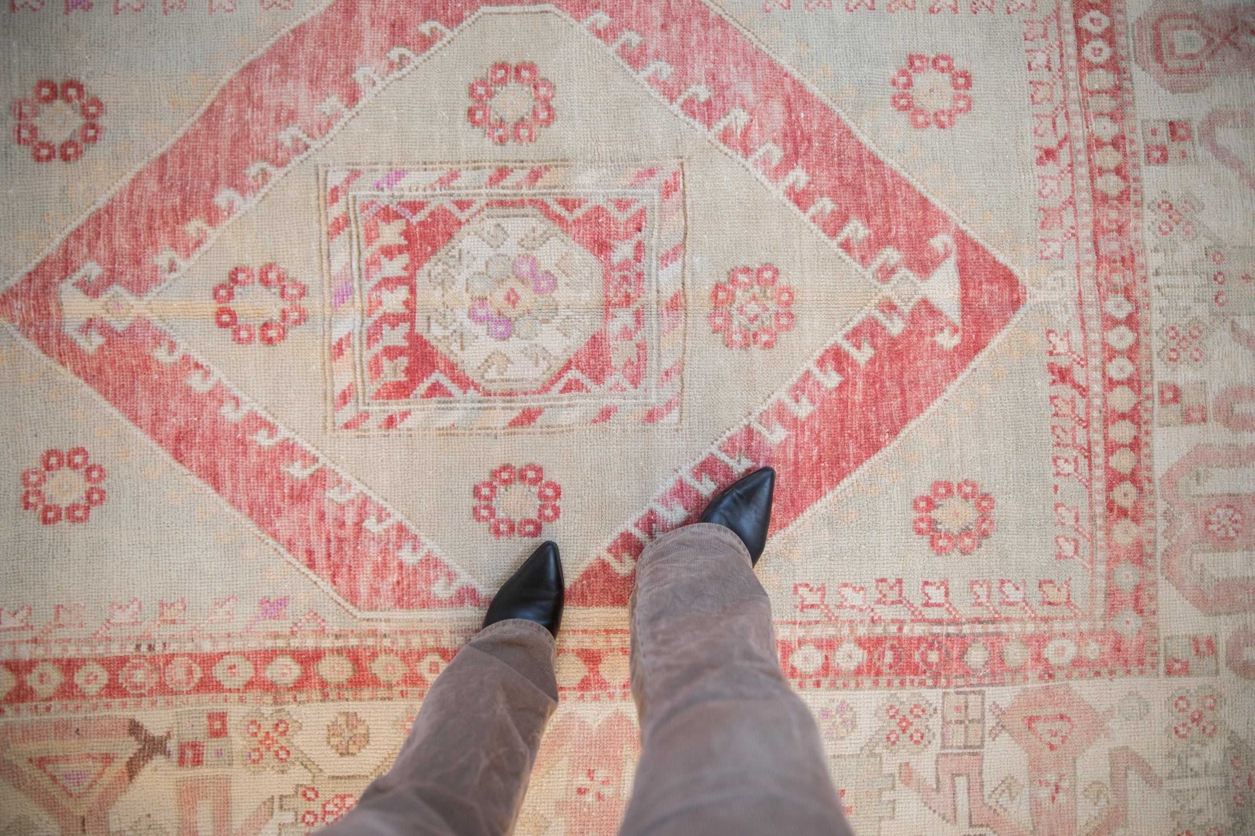 5.5x8 Vintage Distressed Oushak Carpet by Old New House® - product image 2 for Resin Society