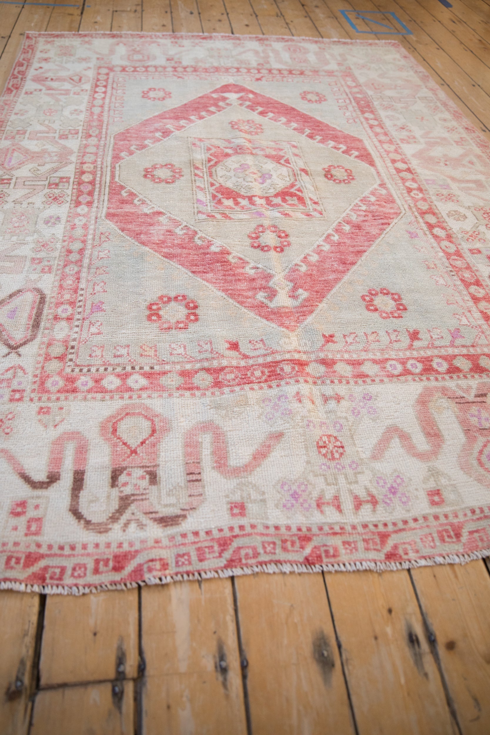 5.5x8 Vintage Distressed Oushak Carpet by Old New House® - product image 8 for Resin Society