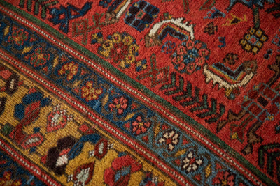 4x7.5 Antique Kurdish Bijar Rug by Old New House® - product image 7 for Resin Society