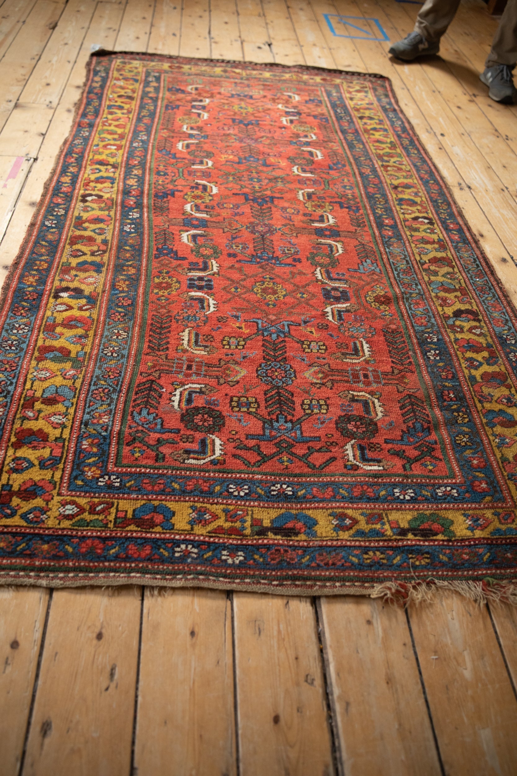 4x7.5 Antique Kurdish Bijar Rug by Old New House® - product image 8 for Resin Society