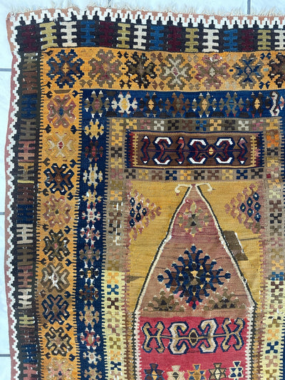 Antique Anatolian Wool Prayer Rug 4’ x 6’6” by Rugistan - product image 7 for Resin Society