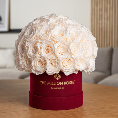 Classic Bordeaux Suede Superdome Box by The Million Roses - product image 5 for Resin Society
