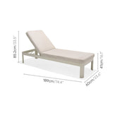 Portals Light Sun Lounger - 1pc by LifestyleGarden US - product image 11 for Resin Society