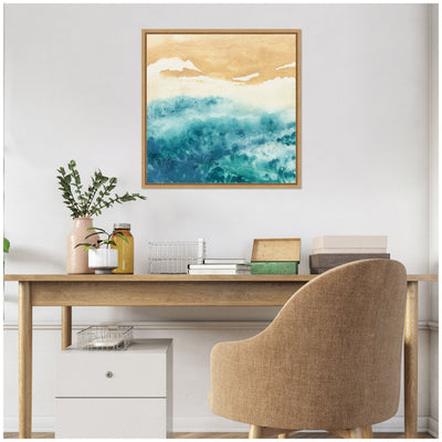 Sylvie On Warm Sand Framed Canvas by Janet Meinke-Lau