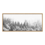 Sylvie Forest On A Foggy Day BW Framed Canvas by kateandlaurel - product image 8 for Resin Society