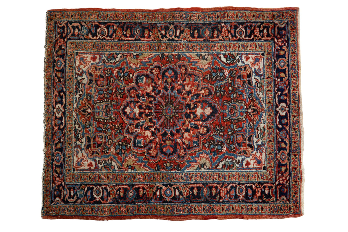 3x4 Vintage Fine Heriz Square Rug by Old New House® - main product image for Resin Society