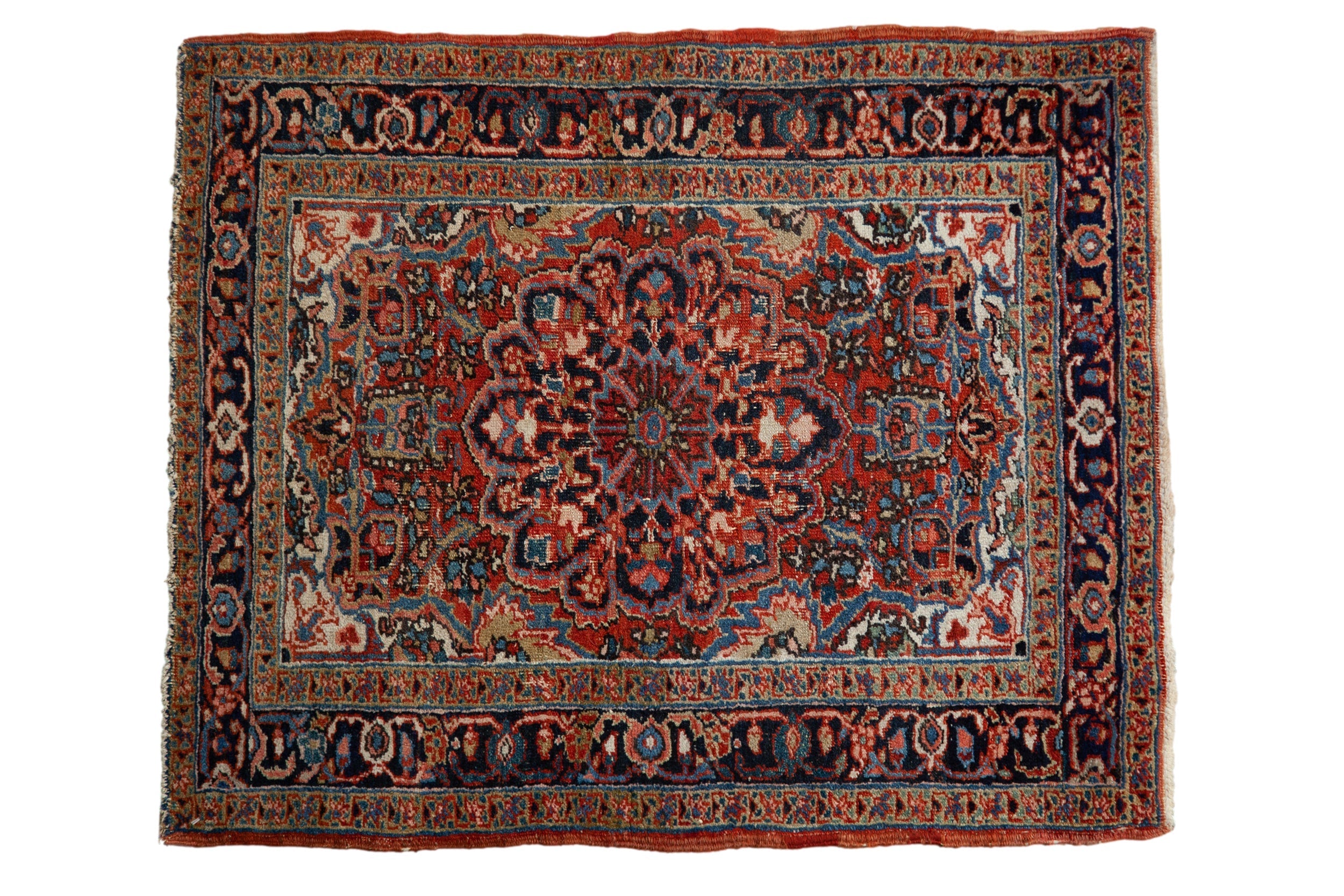 3x4 Vintage Fine Heriz Square Rug by Old New House® - main product image for Resin Society