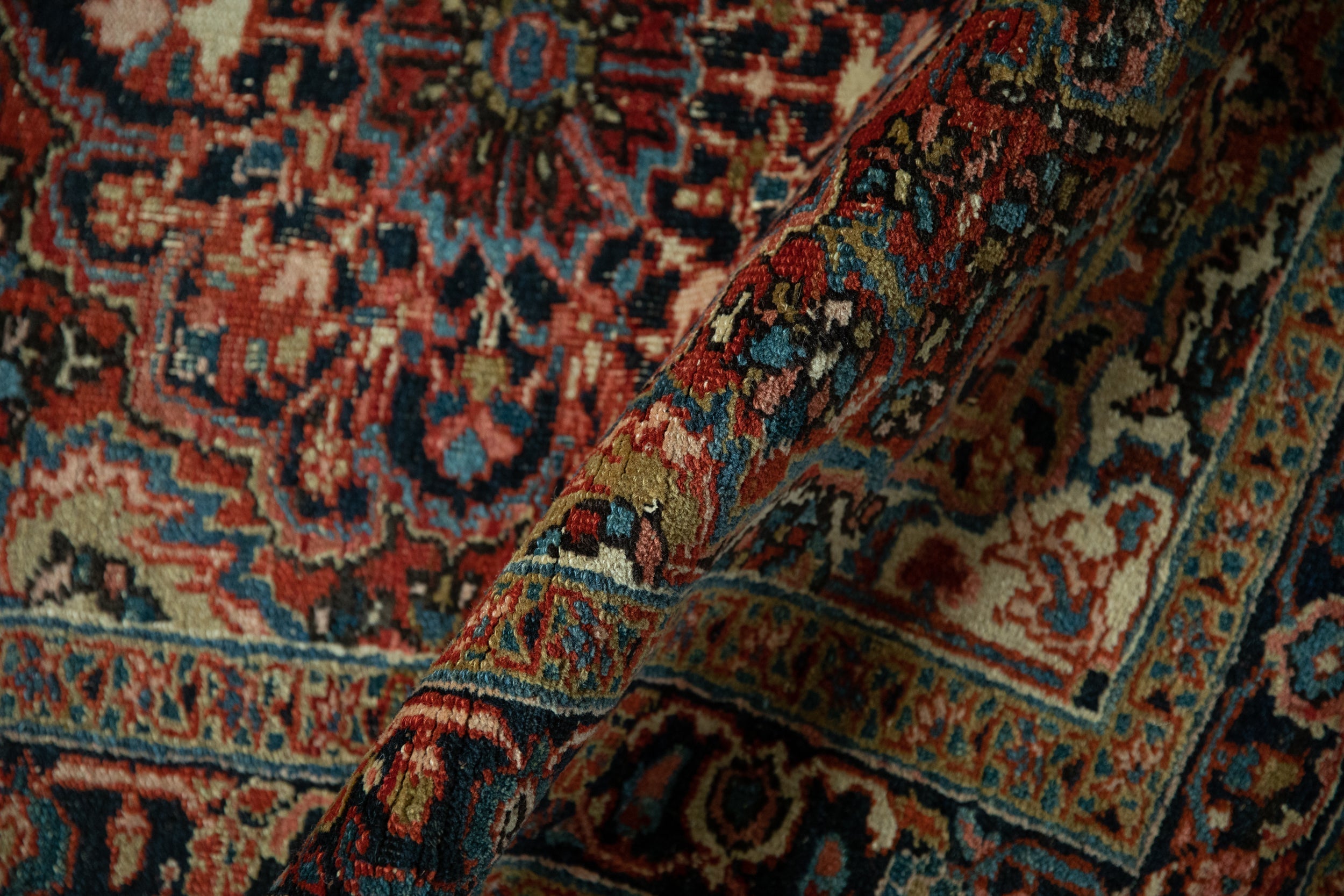 3x4 Vintage Fine Heriz Square Rug by Old New House® - product image 8 for Resin Society