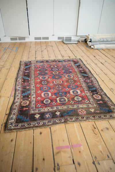 4x5.5 Antique Kurdish Bijar Rug by Old New House® - product image 4 for Resin Society
