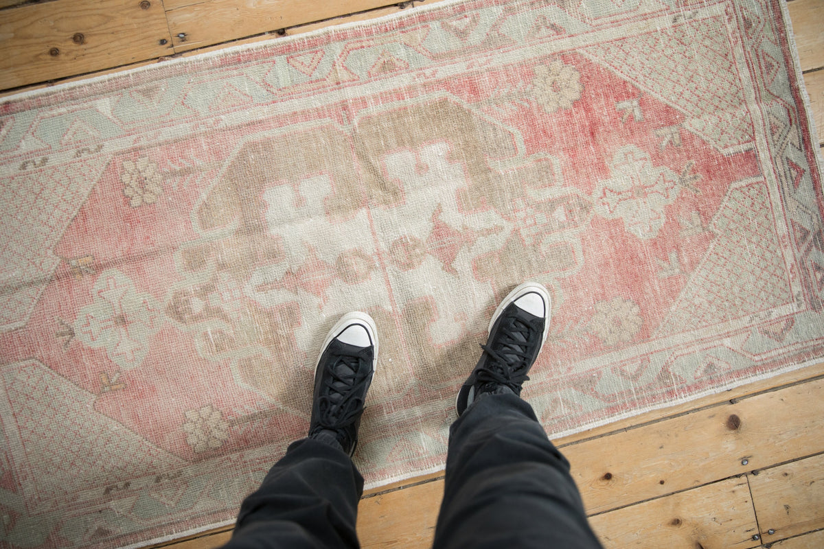 2.5x5.5 Vintage Distressed Oushak Rug Runner by Old New House® - product image 2 for Resin Society