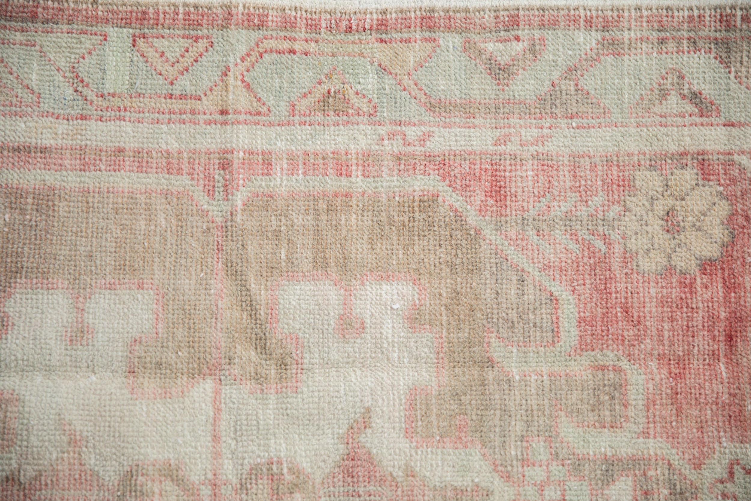 2.5x5.5 Vintage Distressed Oushak Rug Runner by Old New House® - product image 3 for Resin Society