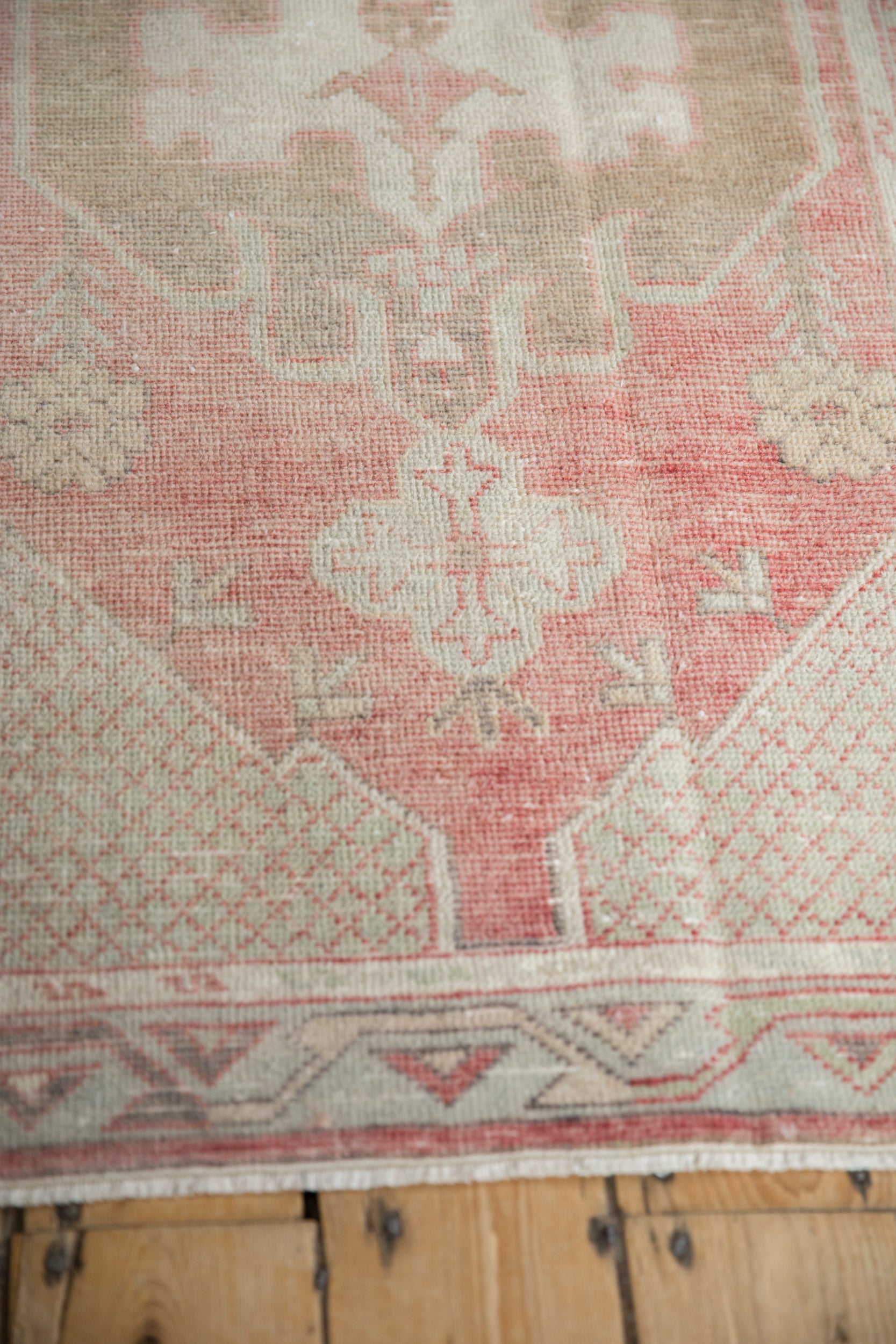 2.5x5.5 Vintage Distressed Oushak Rug Runner by Old New House® - product image 6 for Resin Society