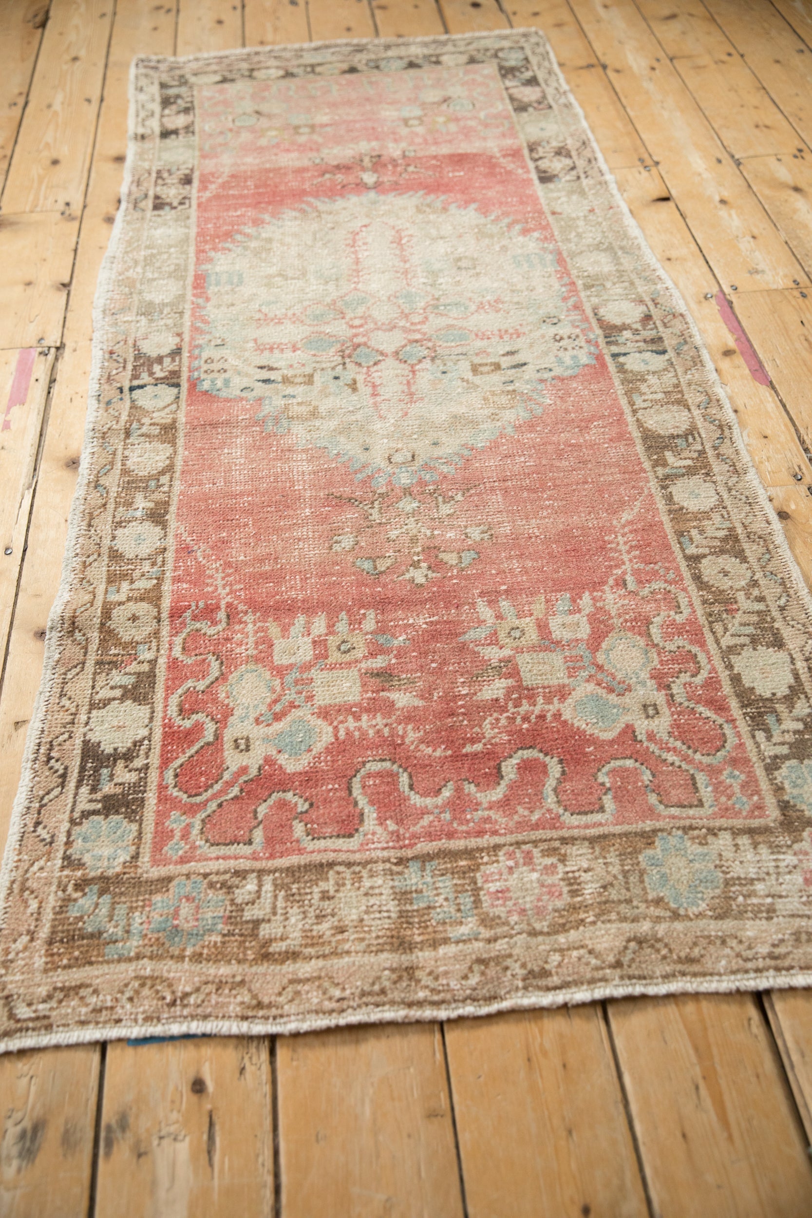 3x6.5 Vintage Distressed Oushak Rug Runner by Old New House® - product image 5 for Resin Society