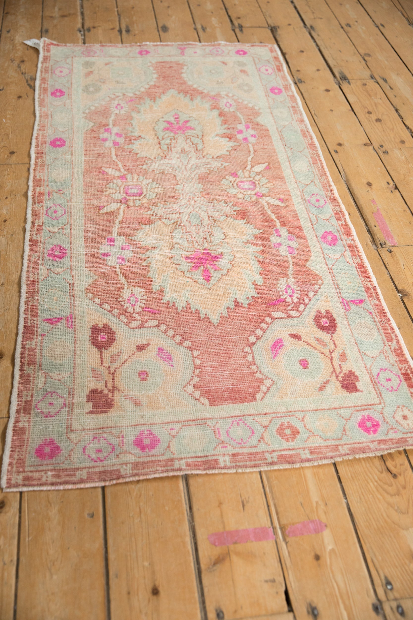 2.5x5.5 Vintage Distressed Oushak Rug Runner by Old New House® - product image 4 for Resin Society