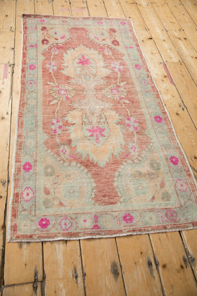 2.5x5.5 Vintage Distressed Oushak Rug Runner by Old New House® - product image 5 for Resin Society