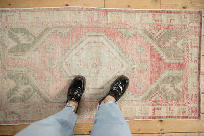 2.5x5 Vintage Distressed Oushak Rug Runner by Old New House® - product image 2 for Resin Society